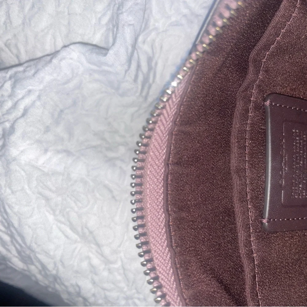 Coach Purple Leather Shoulder Bag - Picture 6 of 6